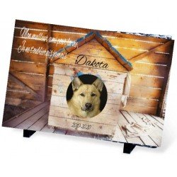 Plaque Funéraire pour chien niche