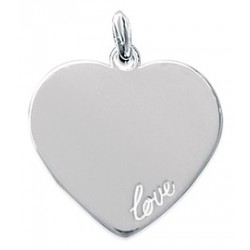 Pendentif cœur gravée