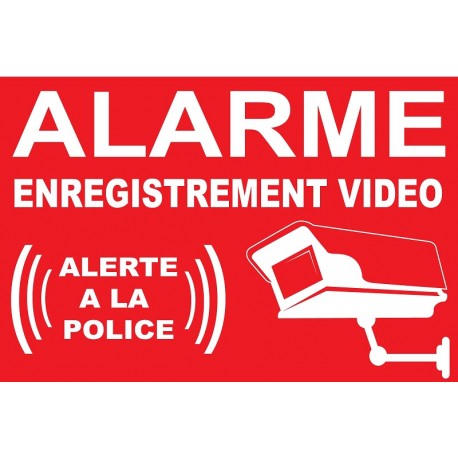 Sticker Alarme vidéo