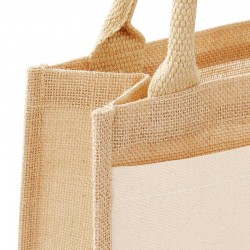 Sac cabas jute - super marraine - La boutique d'ellie sac personnalisé