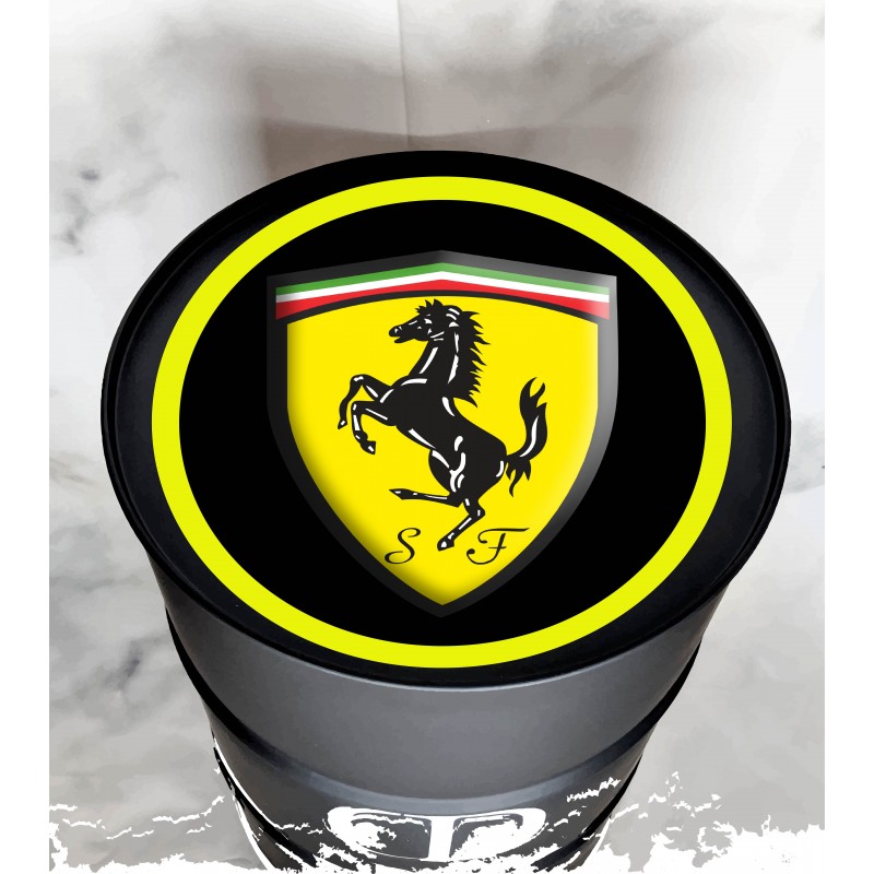 Sticker Ferrari en couleurs pour Baril