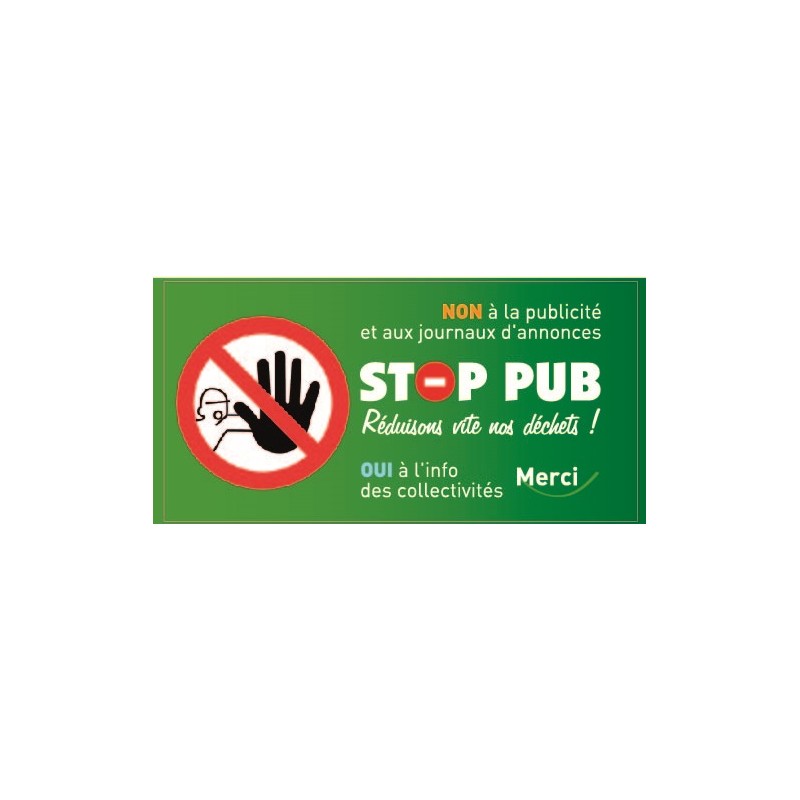 Autocollants stop pub - SEROC