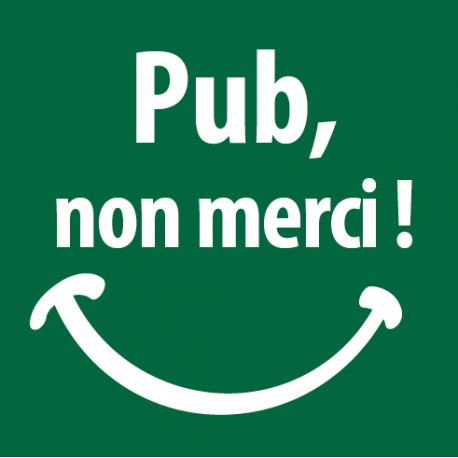 Sticker Stop Pub sourire