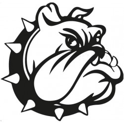 Sticker bulldog