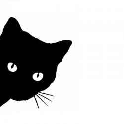 Sticker tête de chat