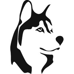 Sticker Husky