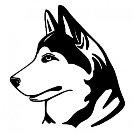 Sticker Husky profil