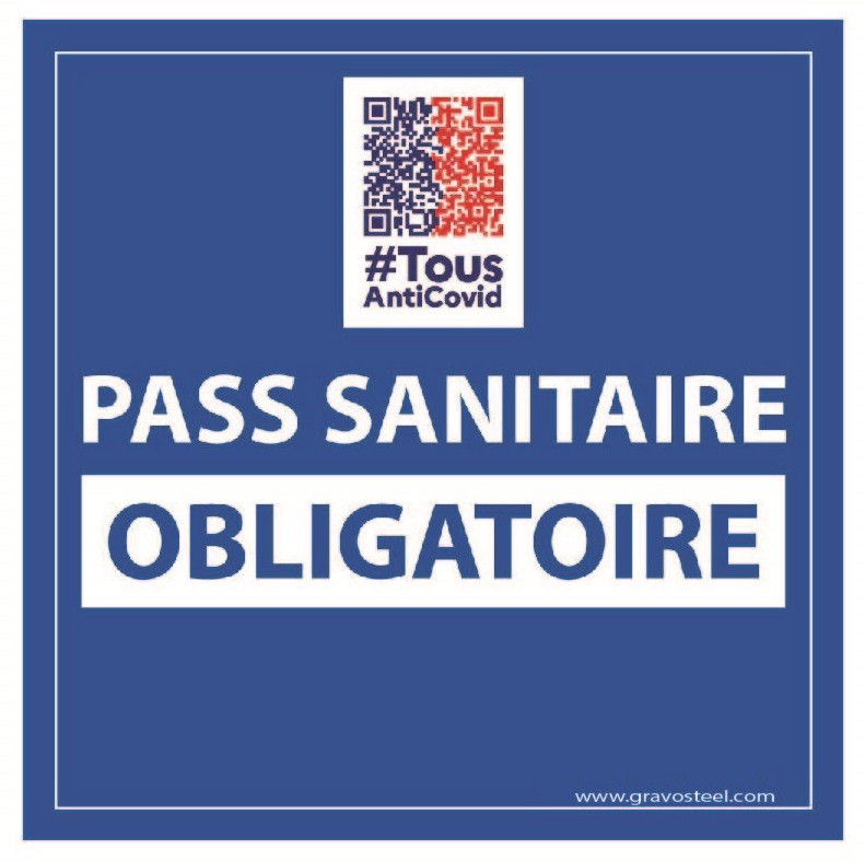 Autocollant Pass Sanitaire Obligatoire