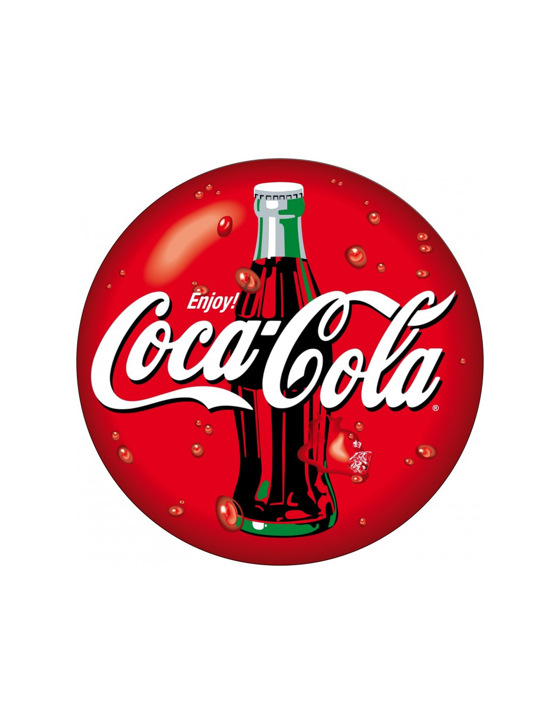 Sticker boisson canette Coca cola - Sticker A moi Etiquette & Autocollant
