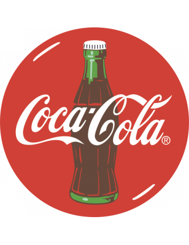 Sticker Coca-Cola rond couleurs 2