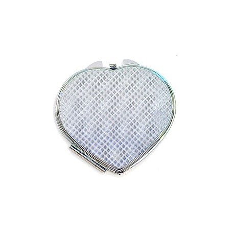 Miroir de poche coeur personnalisé