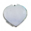 Miroir de poche coeur personnalisé Miroir de poche coeur personnalisé