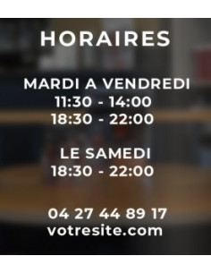 sticker horaire