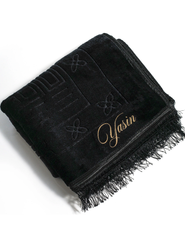 Tapis prière personnalisé noir