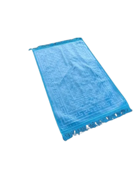 Tapis prière personnalisé bleu