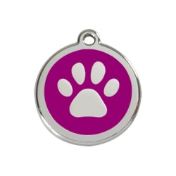 Médaille Chien Red Dingo Patte Violet