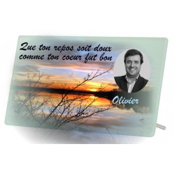 Plaque Funéraire Lac