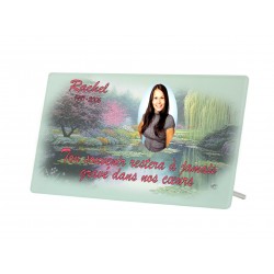 Plaque Funéraire Fleuri