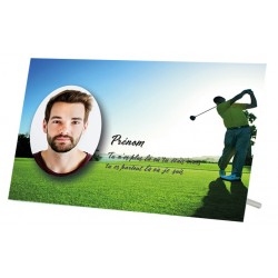 Plaque Funéraire Golf