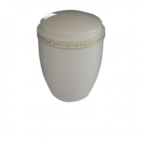 Urne Funéraire chien feuille de chêne