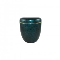 Urne Funéraire chien bleu marbrée 2