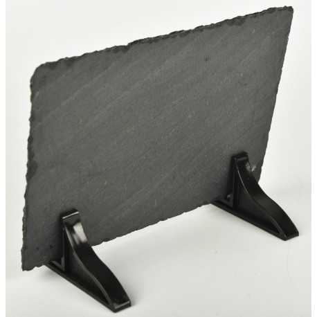 Plaque Funéraire chat ardoise