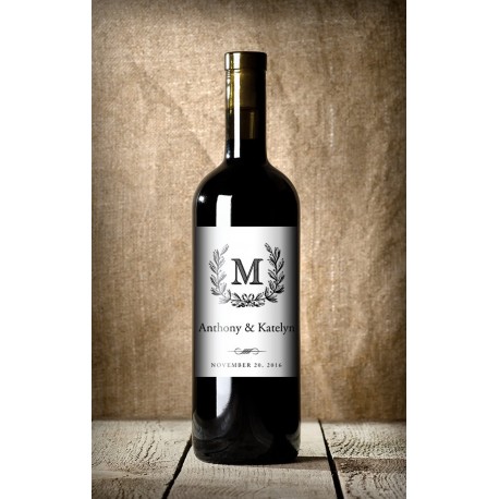 Sticker Bouteille Mariage