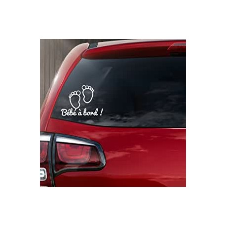 Sticker bb à bord pieds bébé