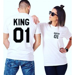 Pack 2 T-Shirt King-Queen