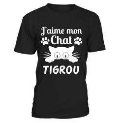 Tee shirt  Femme j'aime mon chat