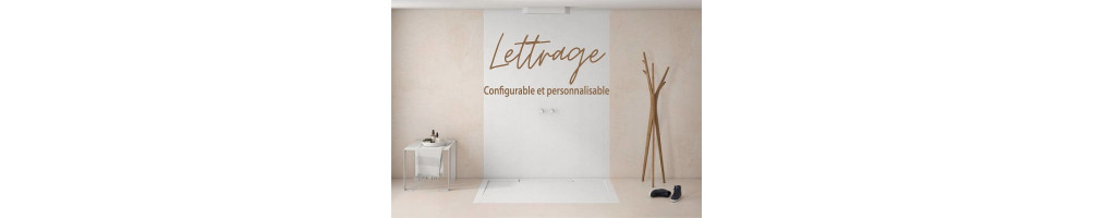 Sticker lettrage personnalisé à créer