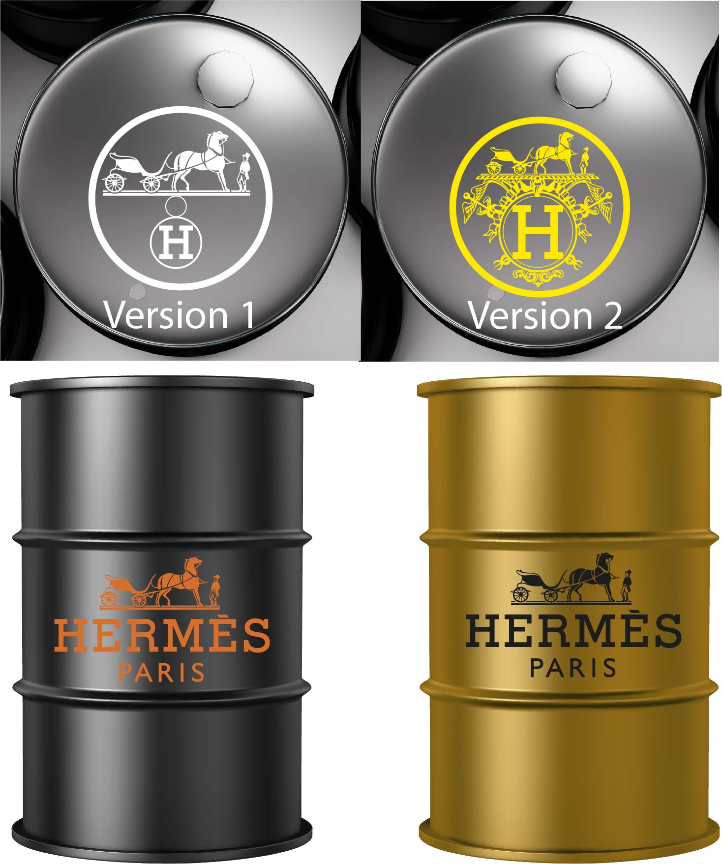 Baril Hermes v1 et v2